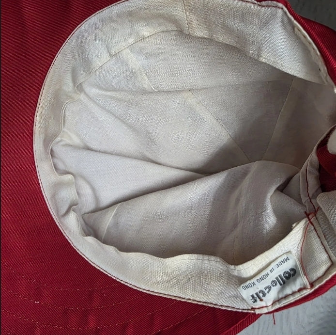 2 Womens Summer Shade Hats Tie In Red Collect If Hong Kong White Batmar New York