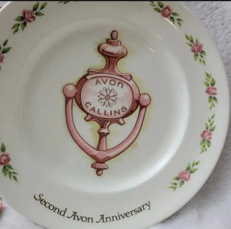 Vintage Avon Collector Plate Tenth Avon Anniversary The California Perfume New In Box