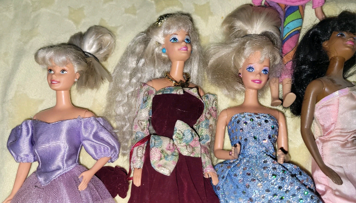 6 Vintage Barbie Dolls Mattel Various Years 1966 To 1987 Bendable Knees Clothes Skipper