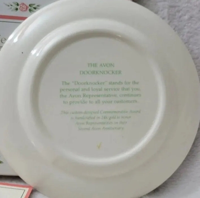 Vintage Avon Collector Plate Tenth Avon Anniversary The California Perfume New In Box
