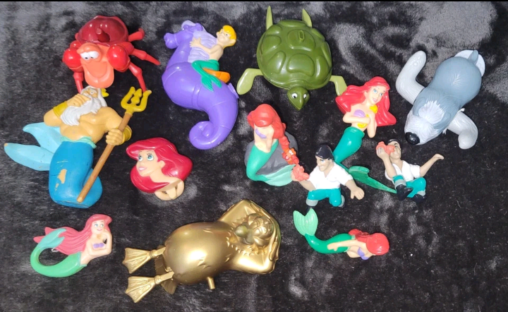 Vintage Disney Little Mermaid Toy Lot