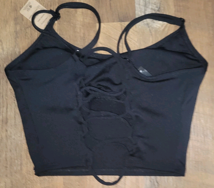 PINK Active Sports Womens Bra XS Adjustable Straps Armpit To Armpit 13" Stretch