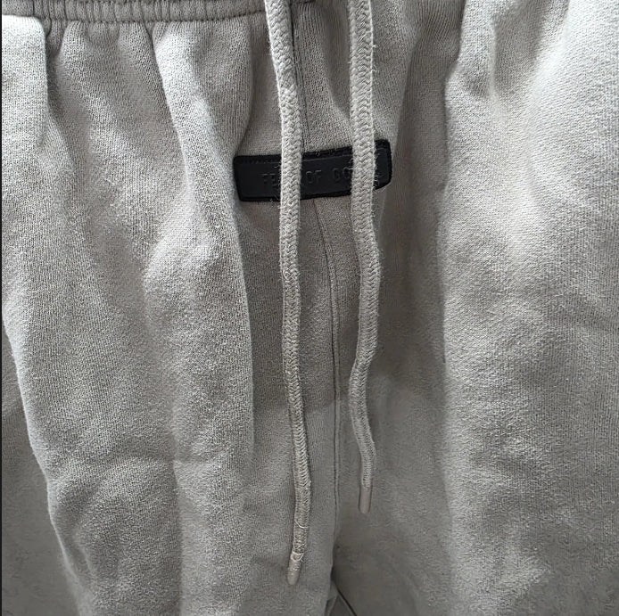 Essentials Sweatpants Elastic Drawstring Waist Thick Material Pockets