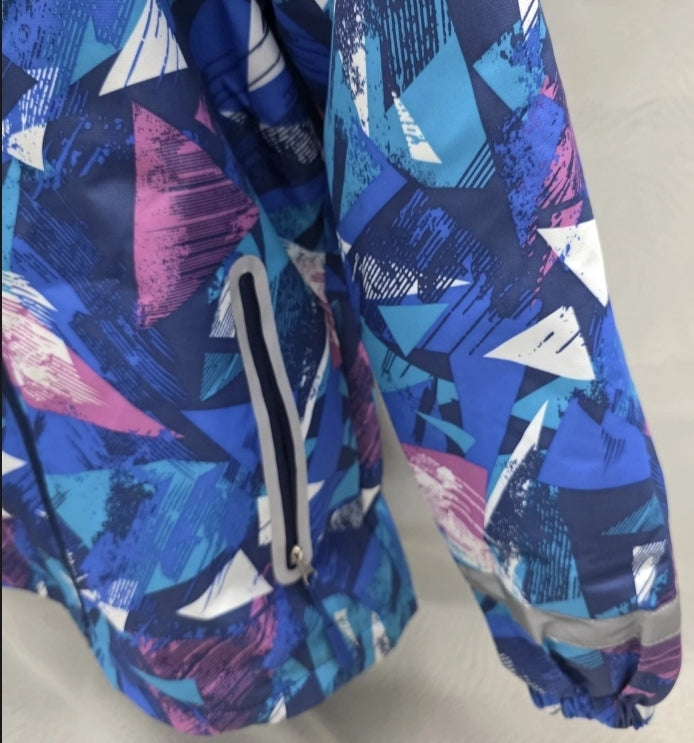 Oberstoff Ski Jacket Child Size 8-12 Years 146/152 Fleece Lined Hooded Pockets.100% Polyester