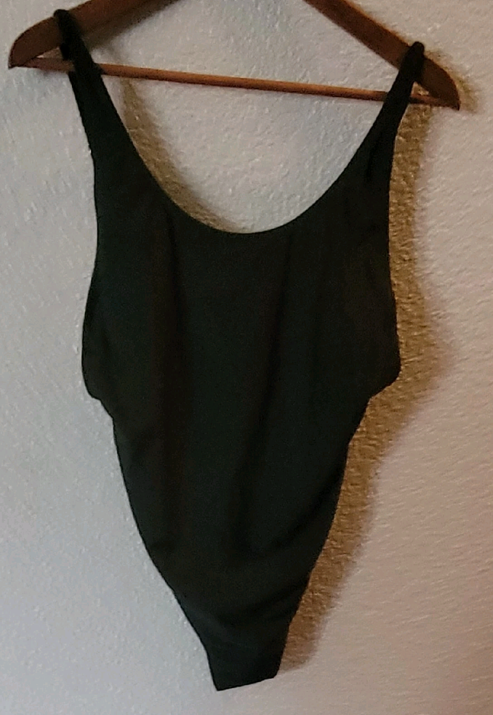 Exhilaration Womens Large One Piece Bodysuit With Adjustable Straps Armpit To Armpit New.