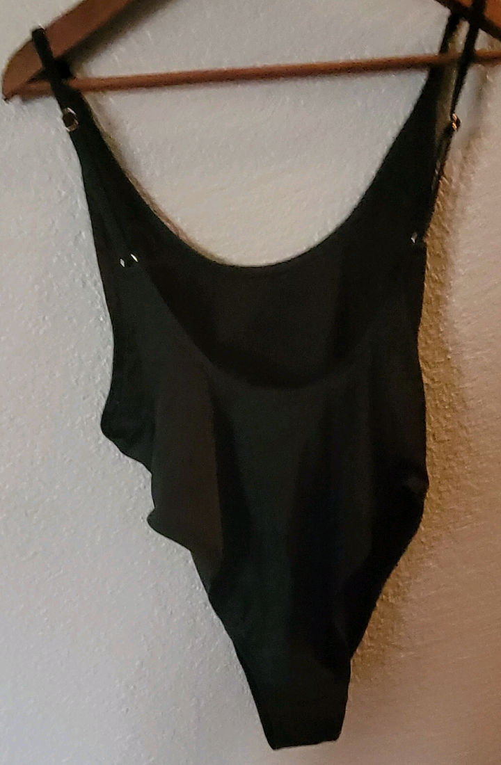 Exhilaration Womens Large One Piece Bodysuit With Adjustable Straps Armpit To Armpit New.