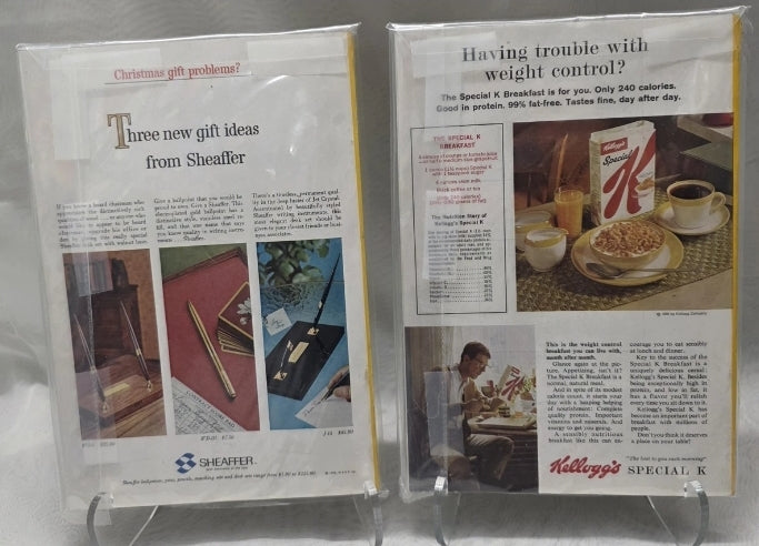 Vintage National Geographic 1964 October And December Magazine Sleeved