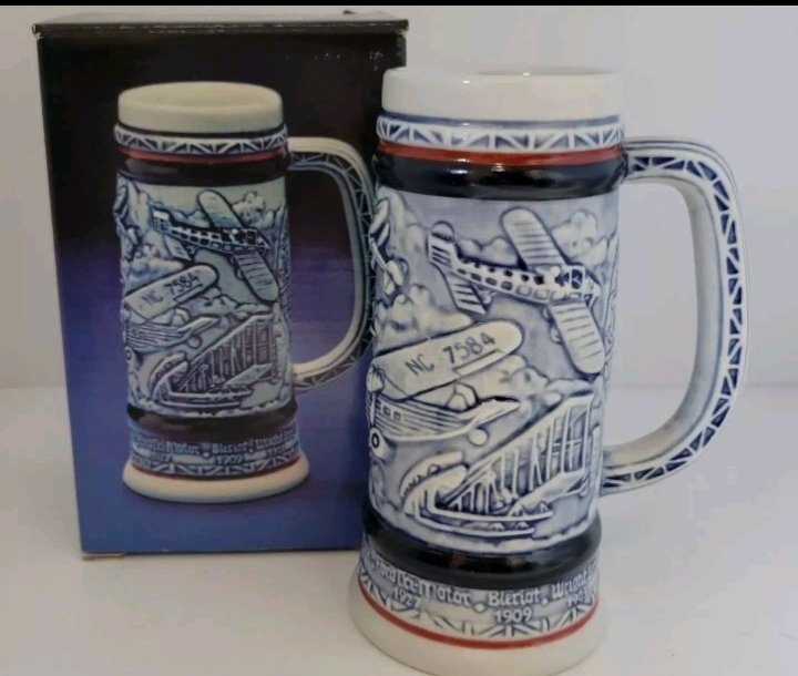 Vintage 1982 Flying Classics Ceramic Stein 5.5" Tall Collector 150716 New In Box