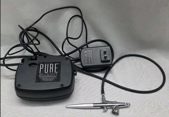 Pure Pro Air Brush Cosmetics With Power Supply All Working Parts