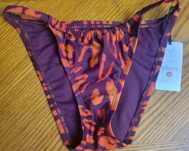 Shade And Shore Womens XS 0-2 Cheeky Under Pants Swimsuit Bottoms New With Tags
