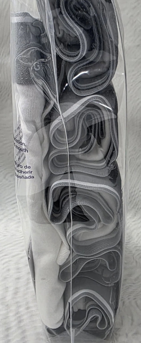 George 6 Pack Mens Full Rise Briefs L 36-38 Odor Control Moisture Wicking White