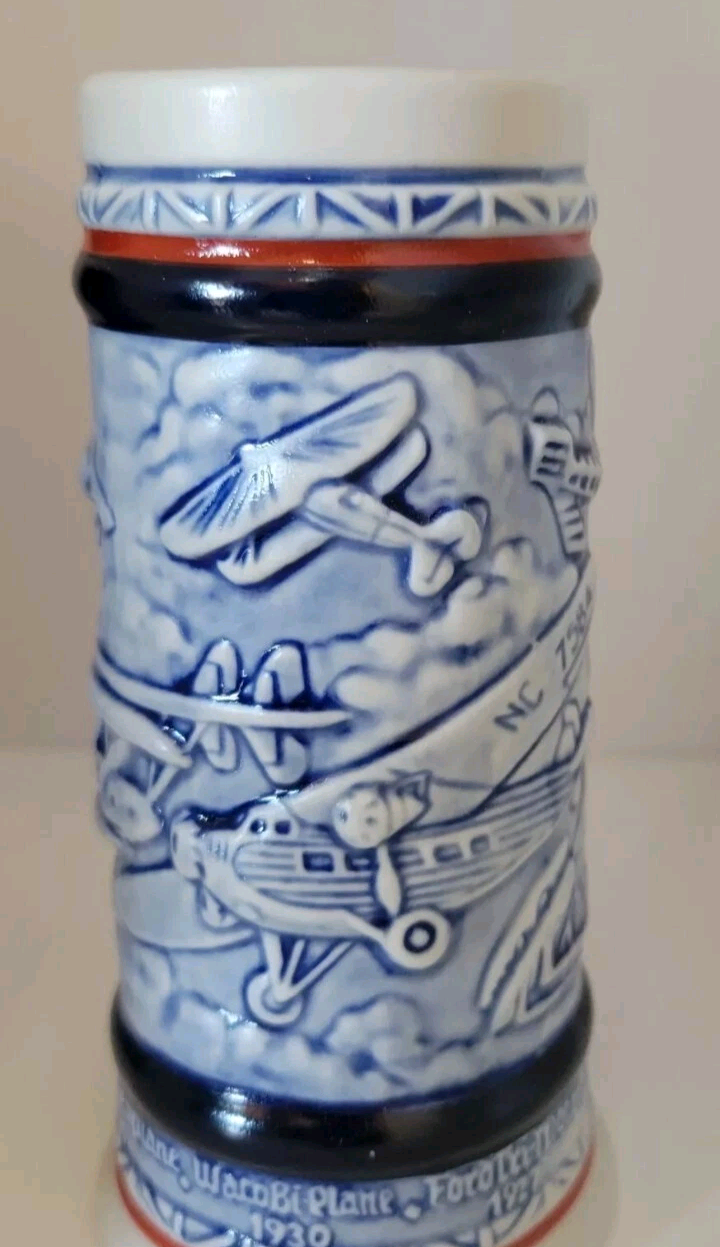 Vintage 1982 Flying Classics Ceramic Stein 5.5" Tall Collector 150716 New In Box