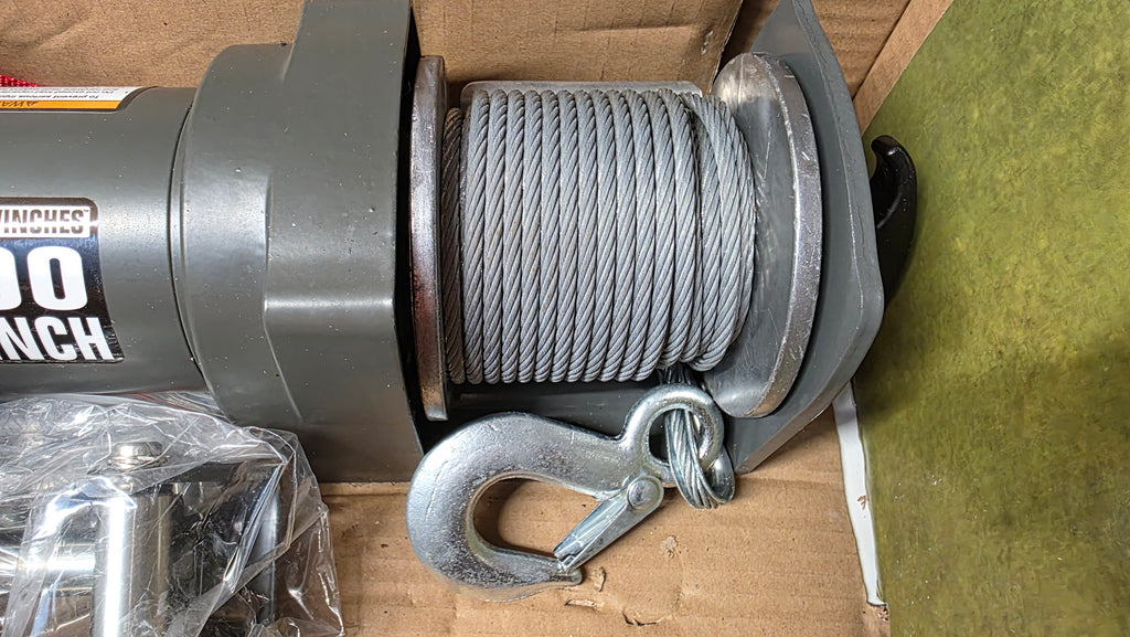 Badland Winches 2500lb Capacity ATV Utility Winch With Automatic Load- Holding Brake Remote Control