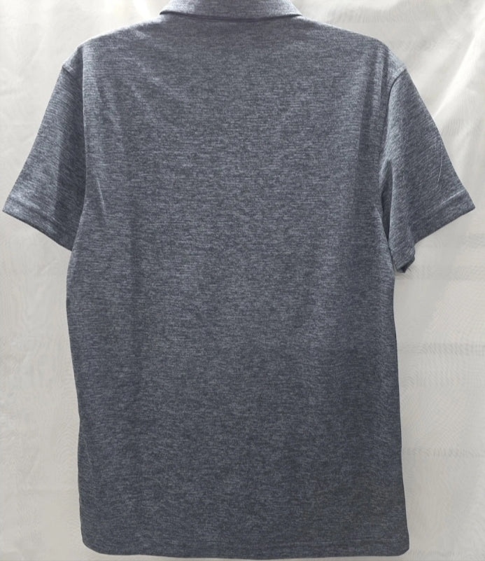 Reebok Mens 2XL Polo Short Sleeve Shirt 3 Button Grey