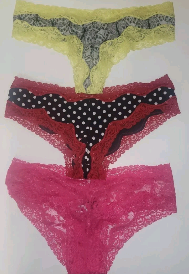 Lot Of 3 Express Intimates Panties Size S S/P Multi Color