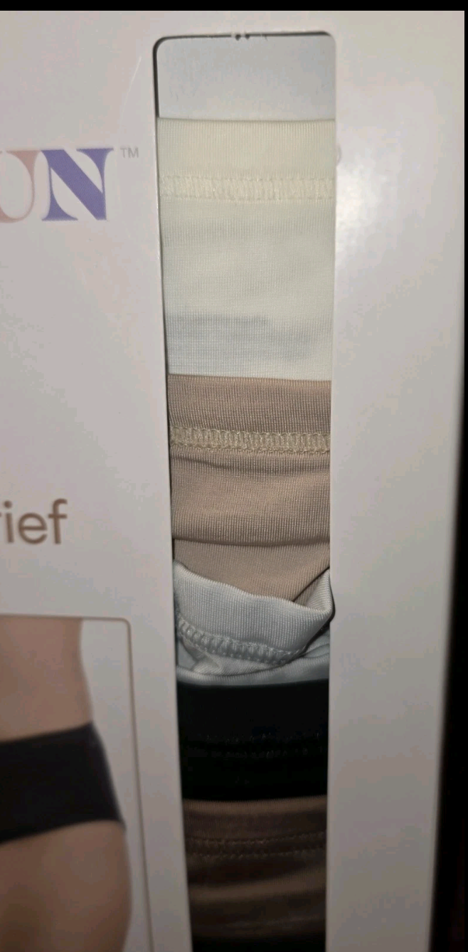 Joyspun 6 Pair Microfiber Panties Modern Brief XXXL 22 Multi Color New In Box