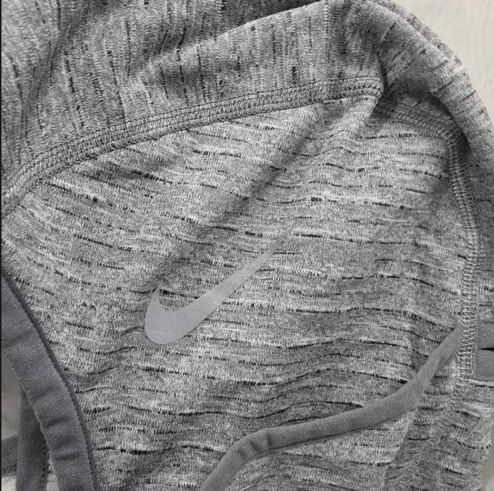 Nike One Size Head Wrap Cover Ponytail Hole In The Back Grey. Great For Winter