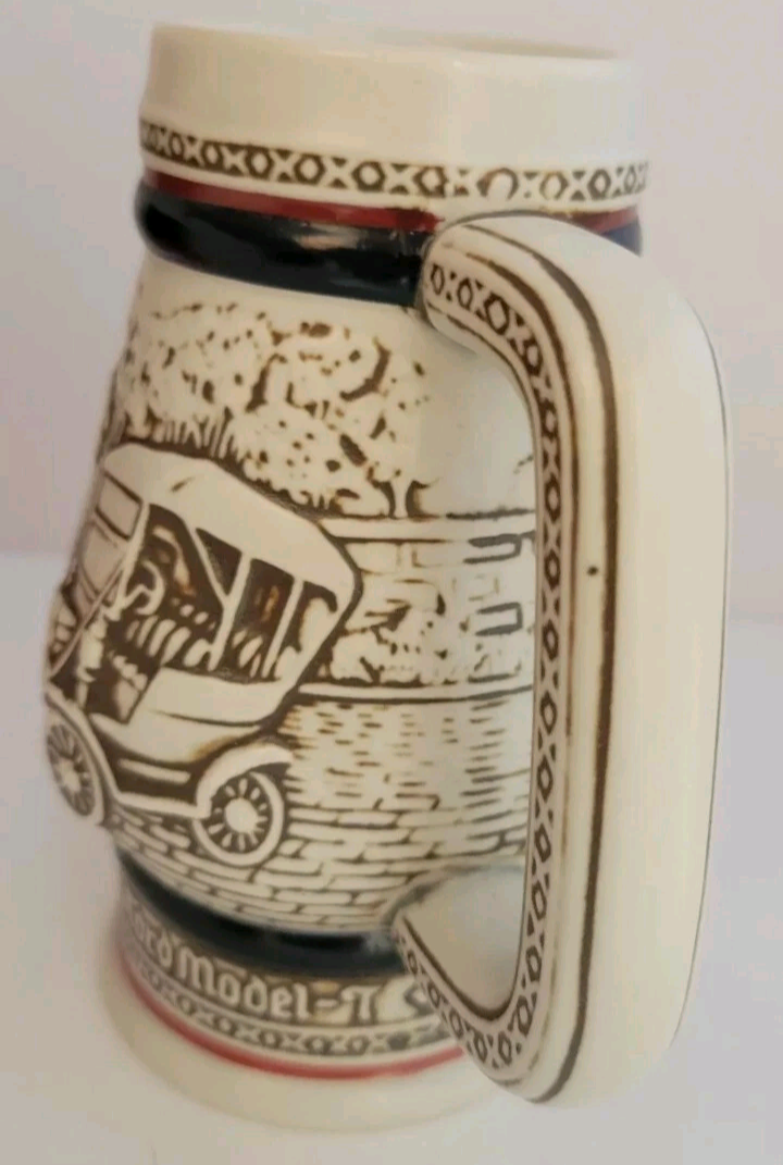 Vintage 1982 Car Classics Ceramic Stein 5" Tall Collector 44882 New With Box