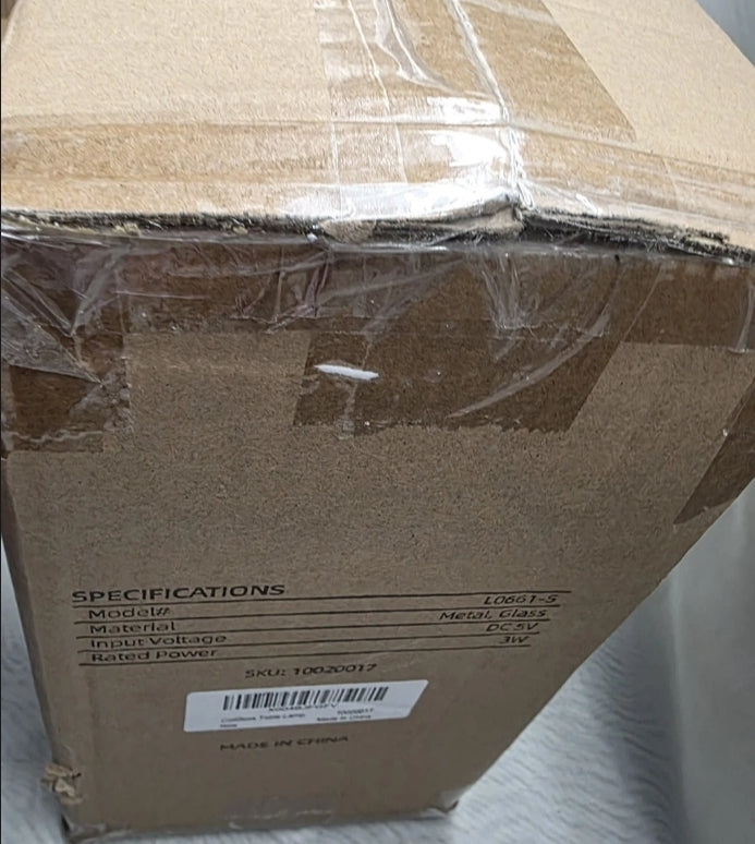 Lovlast LED Portable Table Lamp 3W Model L 0661-S Metal Glass Input Voltage DC5V