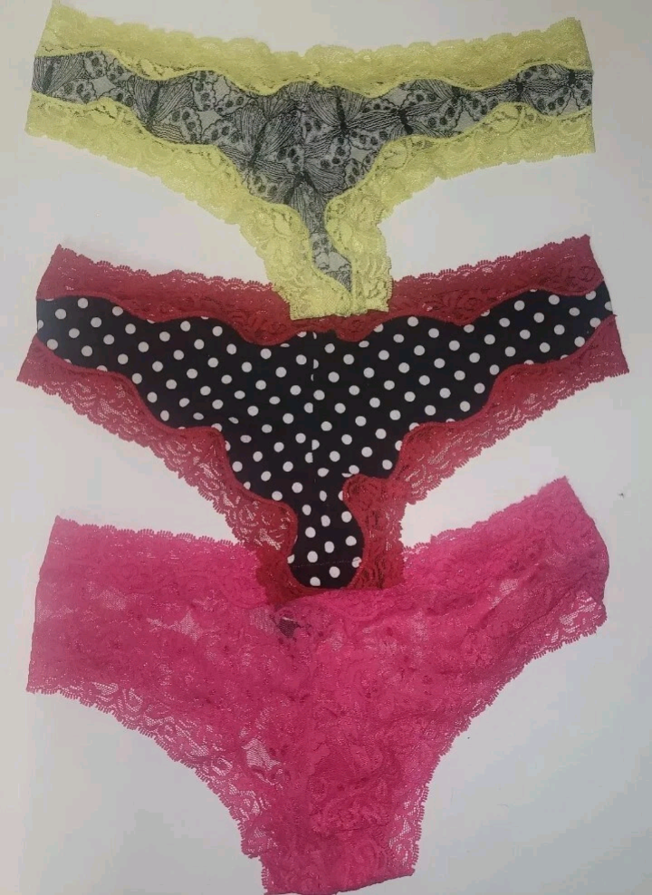 Lot Of 3 Express Intimates Panties Size S S/P Multi Color
