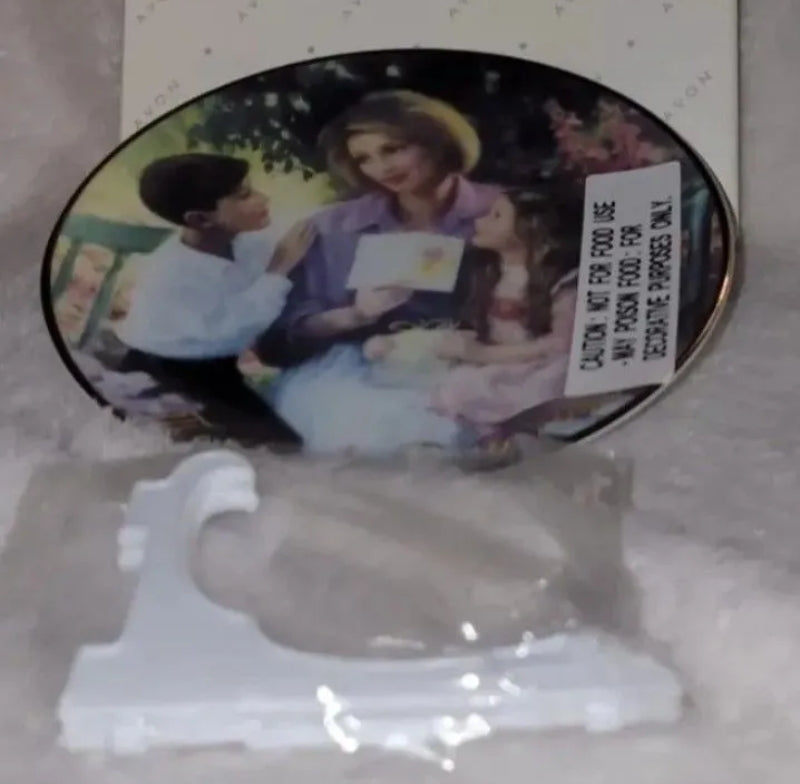 Vintage 1999 Avon Pride And Joy Mother's Day Collector Plate 4" 22K Gold Trim