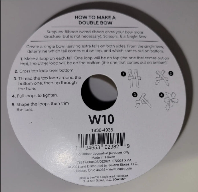 Place And Time Wonderland Ribbon Wired Edge 2 1/2"× 8.3 Yards Thin Stripes New Condition