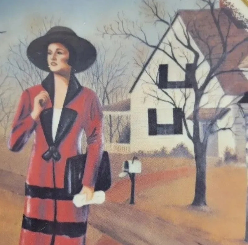 Vintage 1981 Avon Collector Plate Depicting 1926 Sales Rep Serial #1822 Of 2000