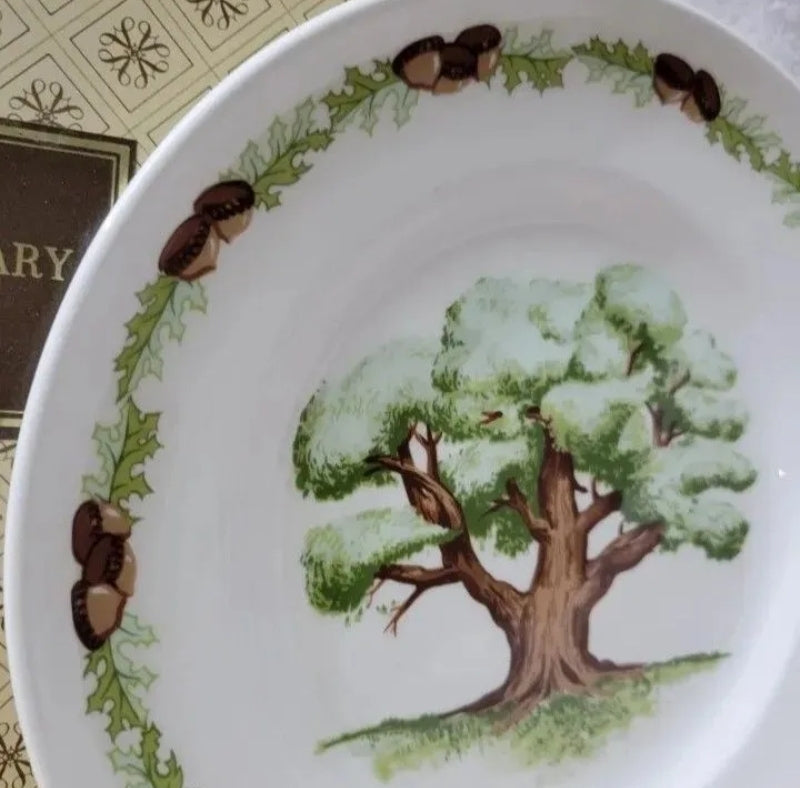 Vintage 1975 Avon Collector Plate The 5th Anniversary 8" The Great Oak New In Box