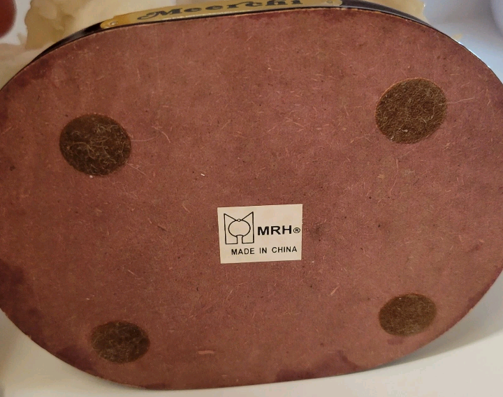 Meerchi White Birds On A Globe Figurine 8" × 5" Excellent Used Condition.