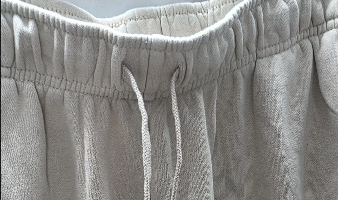 Nike Sweatpants Unisex Large Elastic Drawstring Waist Pockets Beige Excellent used condition