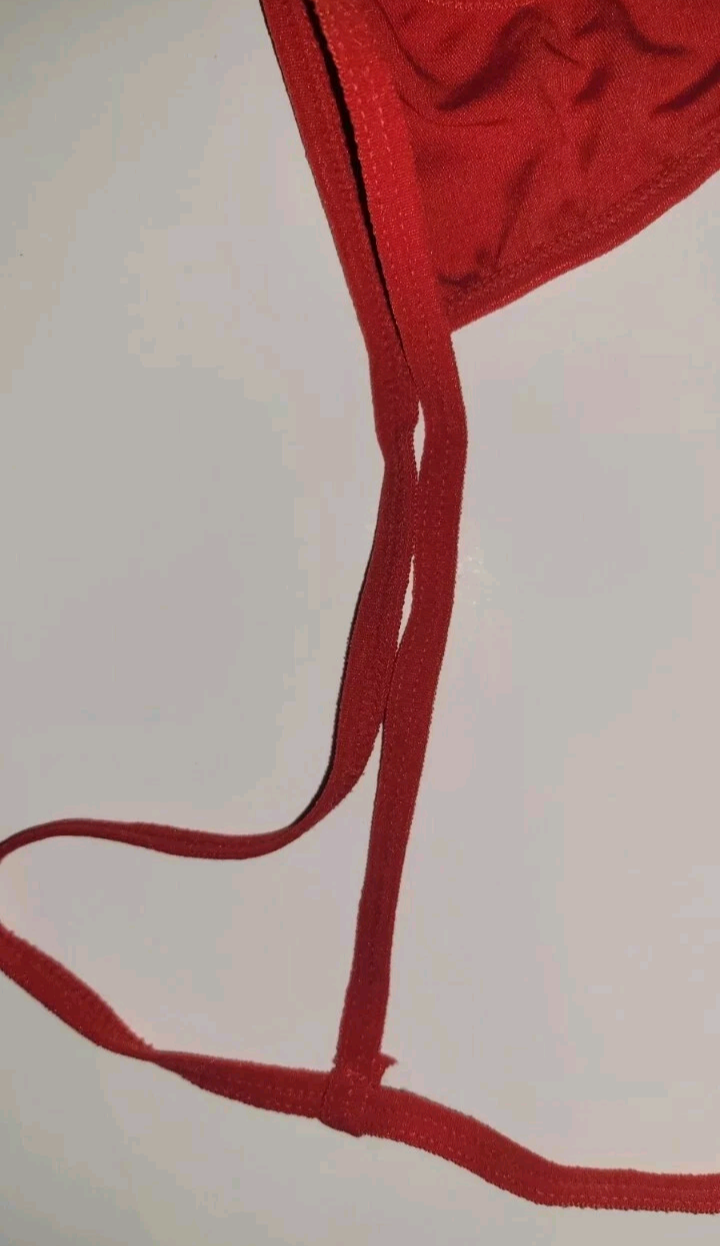 Mens Sexy G String Thong With Don't Hole T Back Underwear Red One Size New