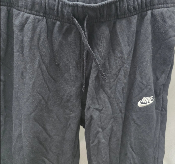 Nike Sweatpants Unisex Size L Elastic Drawstring Waist Pockets Black