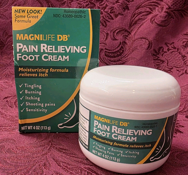 Magnilife DB Pain Relief Foot Cream Homeopathic Moisturizing Formula