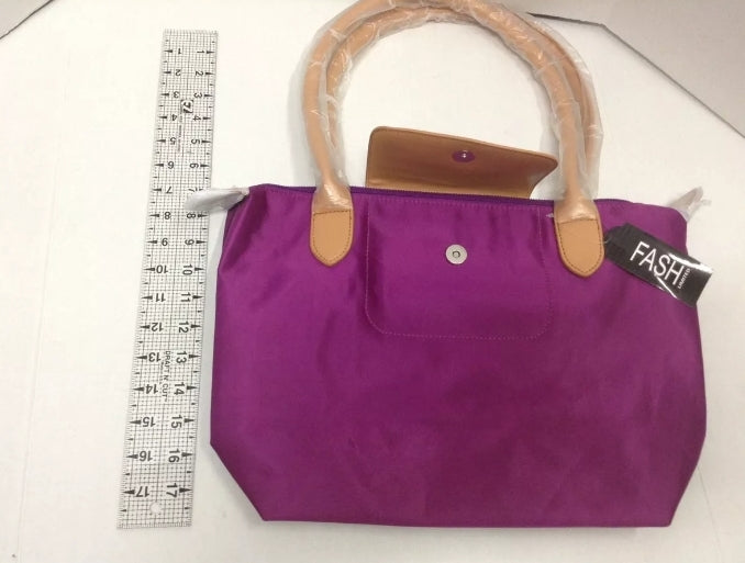 New with tags! Zipper closure with a snap flap, inside pockets, original plastic packaging! Vivid violet color