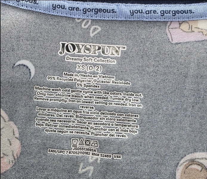 Joyspun Women XS 0-2 2 Pajama Set Tank Top And Shorts Dogs Blue