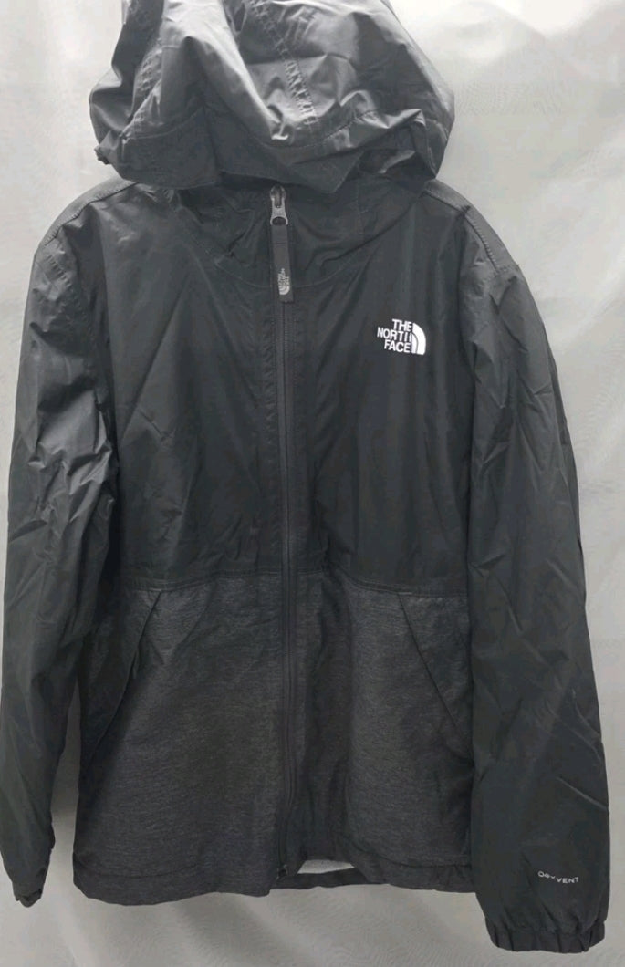 The North Face Boys Jacket Medium 10/12 Fleece Lined Hooded Pockets.