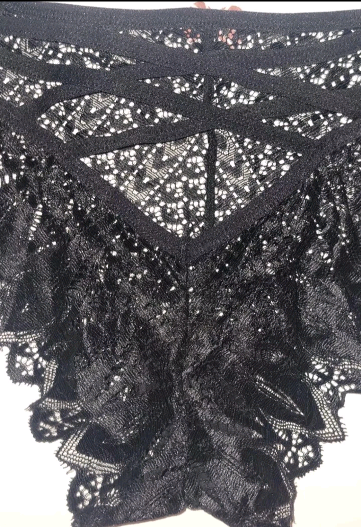 Womens Sexy Panties Underwear Large Size(8-10) Criss Cross Back Stretchy Lacey