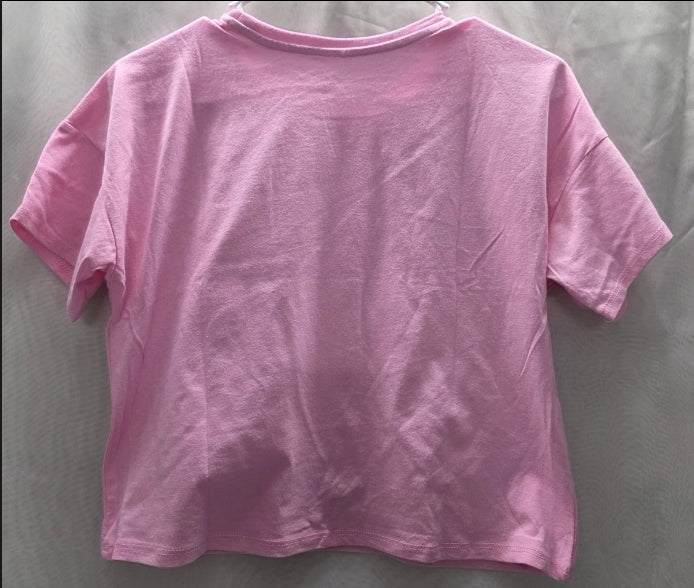 Wonder Nation Girls Crop Top T Shirt Size M 7-8 Born To Wander