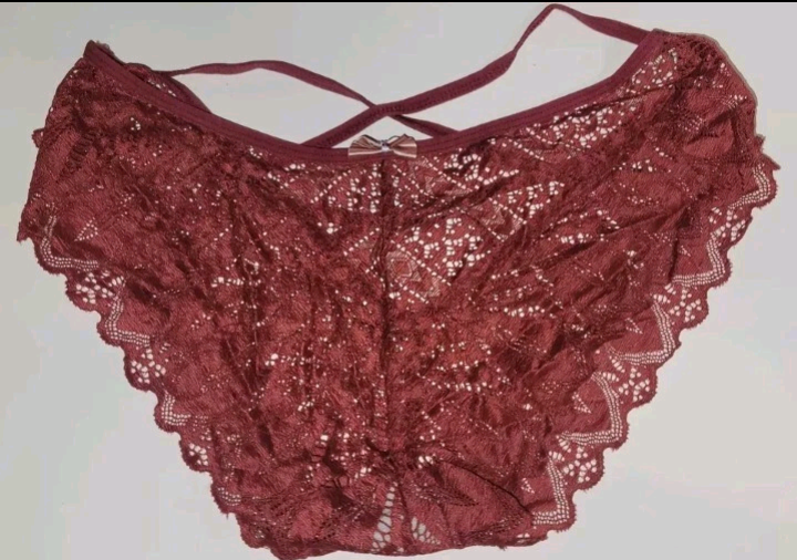 Womens Sexy Lacey Medium Cheeky Panties Low Cut Lingerie Underwear Criss Cross. New