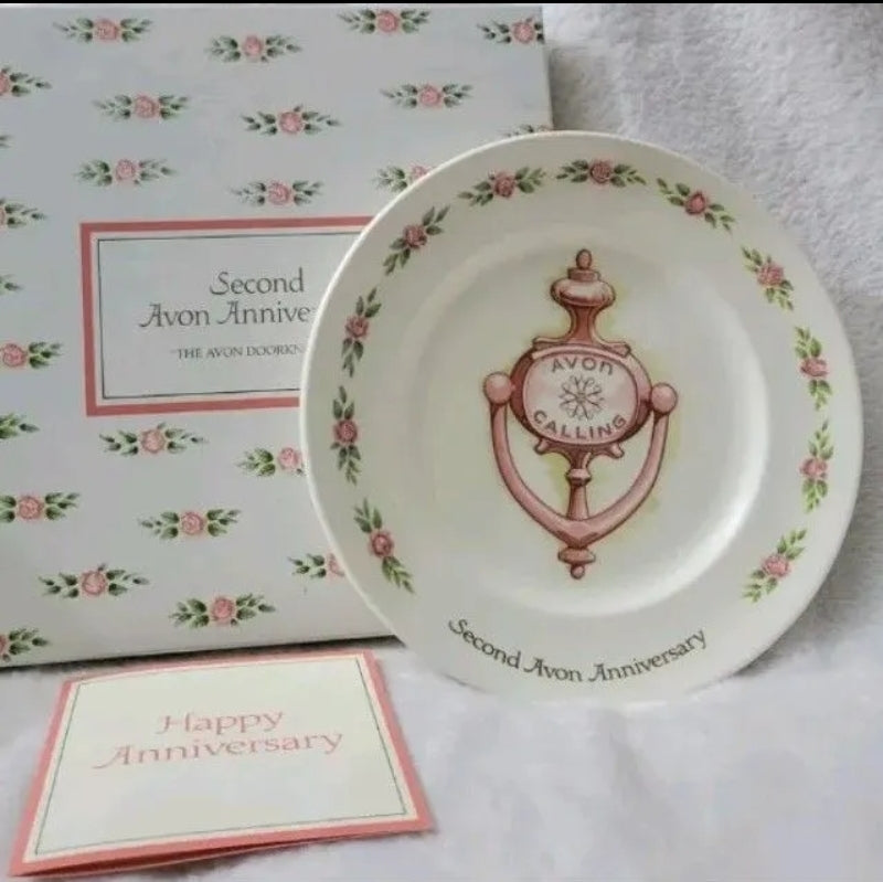 Vintage Avon Collector Plate Tenth Avon Anniversary The California Perfume New In Box
