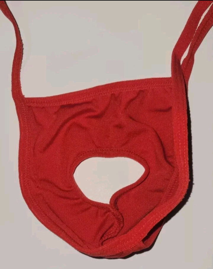 Mens Sexy G String Thong With Don't Hole T Back Underwear Red One Size New