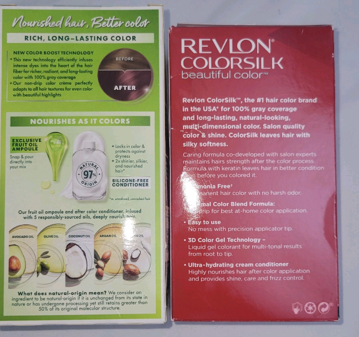 Lot Of 3 Hair Care Items Revlon Curling Iron Revlon Colorsilk New In Box Permanent Hair Dye #33.