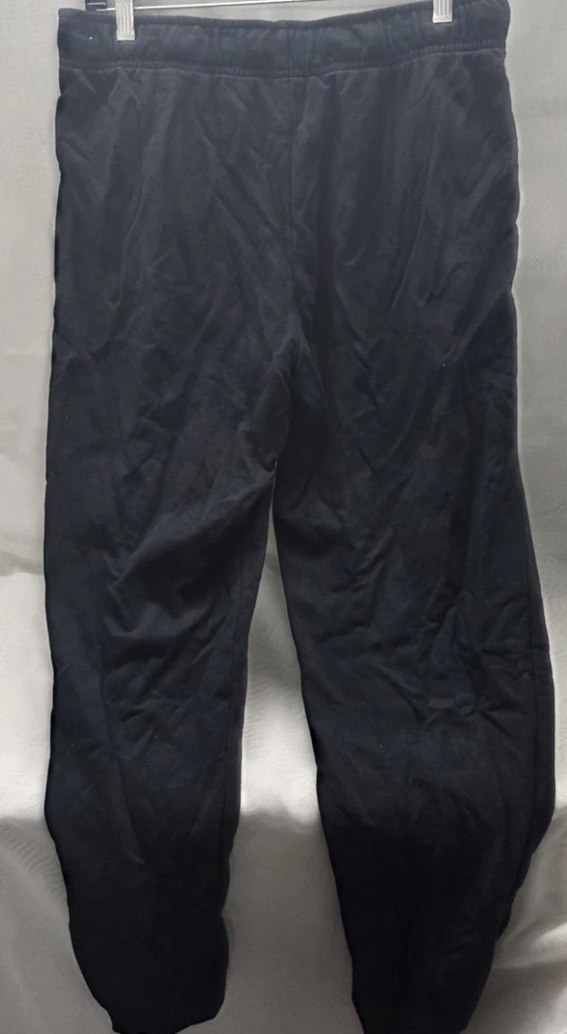 Nike Sweatpants Unisex Size L Elastic Drawstring Waist Pockets Black