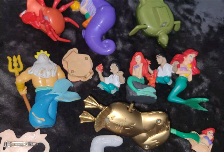 Vintage Disney Little Mermaid Toy Lot