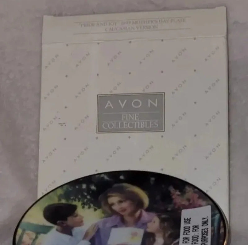 Vintage 1999 Avon Pride And Joy Mother's Day Collector Plate 4" 22K Gold Trim