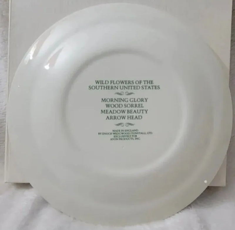 Vintage Avon Collector Plate Wild Flowers Of The Southern United States 8.5" New In Box