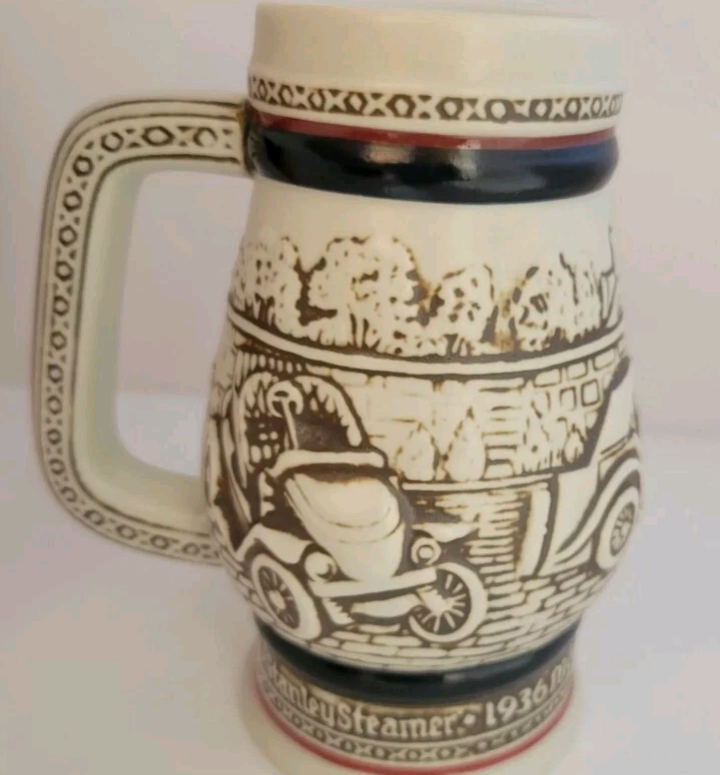 Vintage 1982 Car Classics Ceramic Stein 5" Tall Collector 44882 New With Box