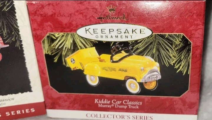 Lot Of 3 Hallmark Keepsake Ornaments Vintage Kiddi Car Classics,1996,1997,1998