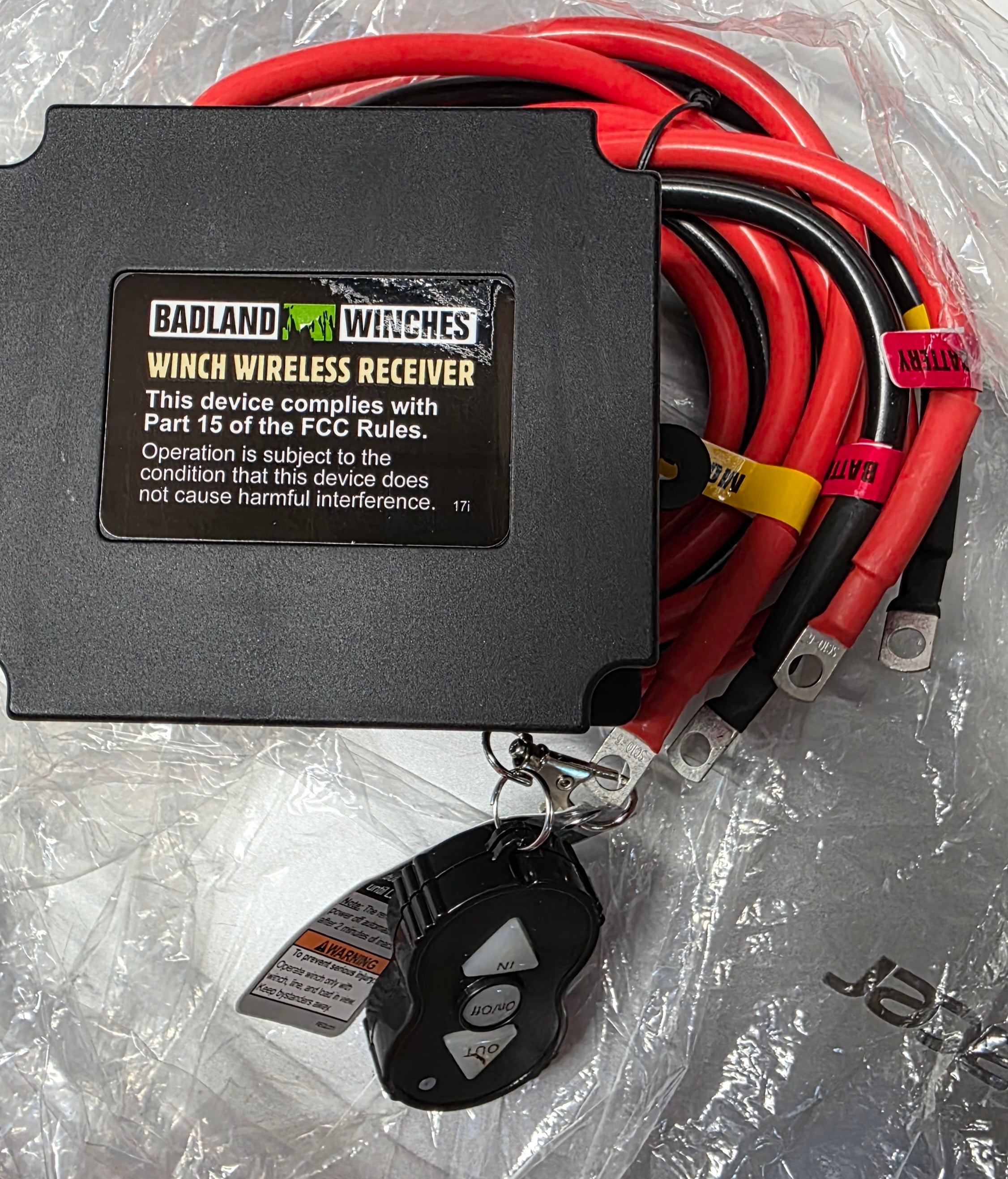 Badland Winches 2500lb Capacity ATV Utility Winch With Automatic Load- Holding Brake Remote Control