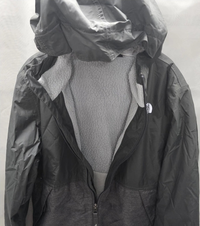 The North Face Boys Jacket Medium 10/12 Fleece Lined Hooded Pockets.